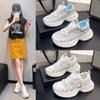 Internet Celebrities with the Same 2025 New Dad Shoes Women's Platform Explosion Increased Casual Versatile Niche Light Running Shoes