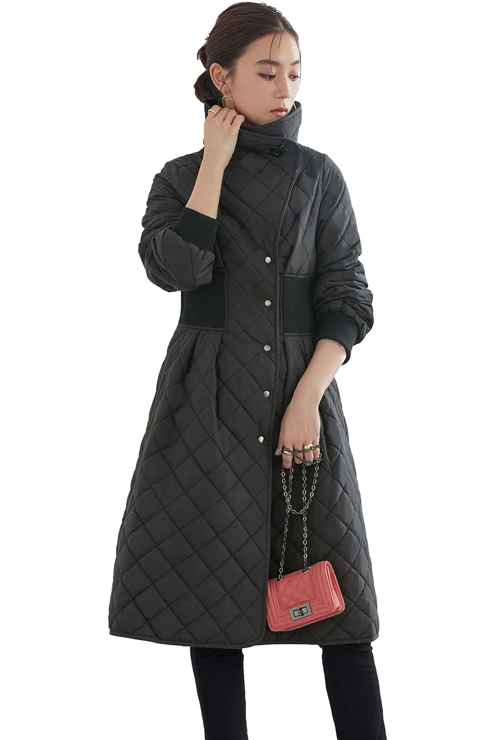 

Louet Light Thermo Quilted Side Rib Quilted Padded Long Long Large Cold 3L Black [Louis Boutique] Пальто, Женское, Пальто, Пальто, Верхняя одежда, Пальто, Размер,
