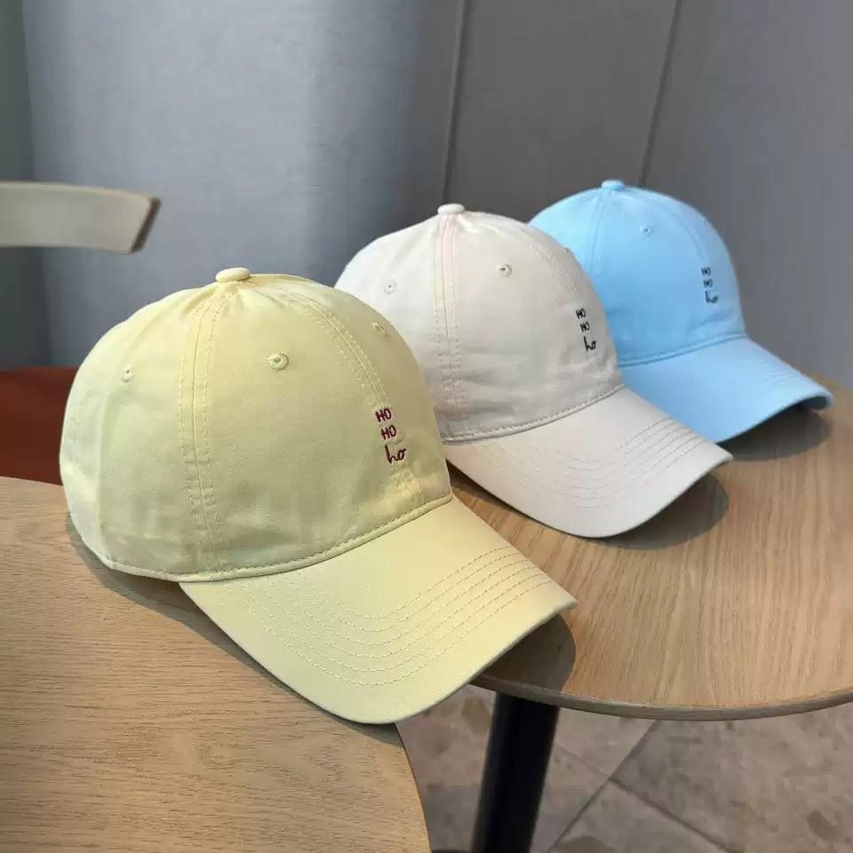 Year Small Letter Embroidered Soft Top Baseball Cap Children TH Home Thin Breathable Face Small Simple Couple Cap
