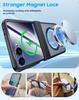 Per Motorola Razr 60 Ultra Custodia Rigida Trasparente cerniera centrale Ricarica wireless magnetica Protezione Cover Posteriore Per Razr 60 Guscio