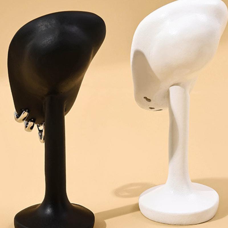 Resin Portable Earring Display Stand Jewelry Rack Ear Shaped Ear Studs Organizer Holder Rack For Earrings Earrings Display Tool