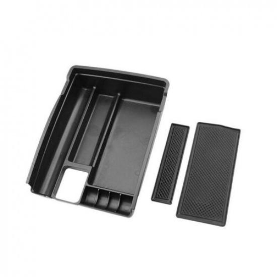 Black ABS Car Center Storage Box Tray For Nissan X-trail 2014 2015 2016