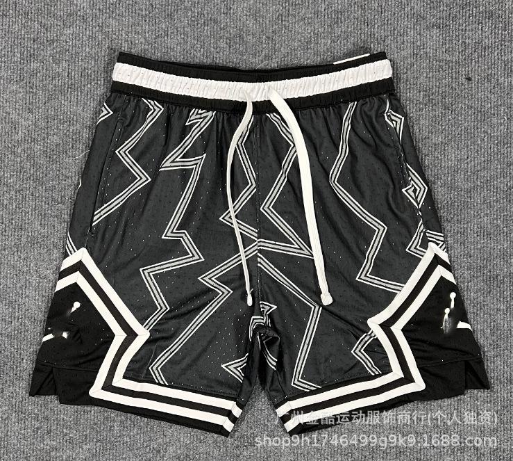 New 2026 summer loose and quick-drying men's AJ basketball shorts printed trendy sports casual pants source wholesale