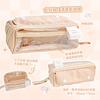 Rosyposy Prism Clear View Large Capacity Three Zipper Student Pencil Case