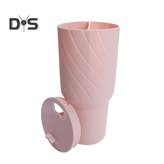 Silikonová vložka na šálky Separátor 2 v 1 pro 2 nápoje v 1 šálku Silikonový oddělovač potravinářské kvality Kompatibilní s 40 oz šálky Opakovaně použitelný oddělovač nápojů