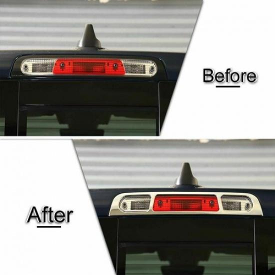 Rear 3RD Third High-brake Tail Lamp Trim Cover Decor For Dodge RAM 1500 2018-20