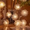 Christmas Fairy String Lights Battery Powered LED Fiber Optic Flower Garland for Xmas Tree Home Wedding Party Holiday Decoration