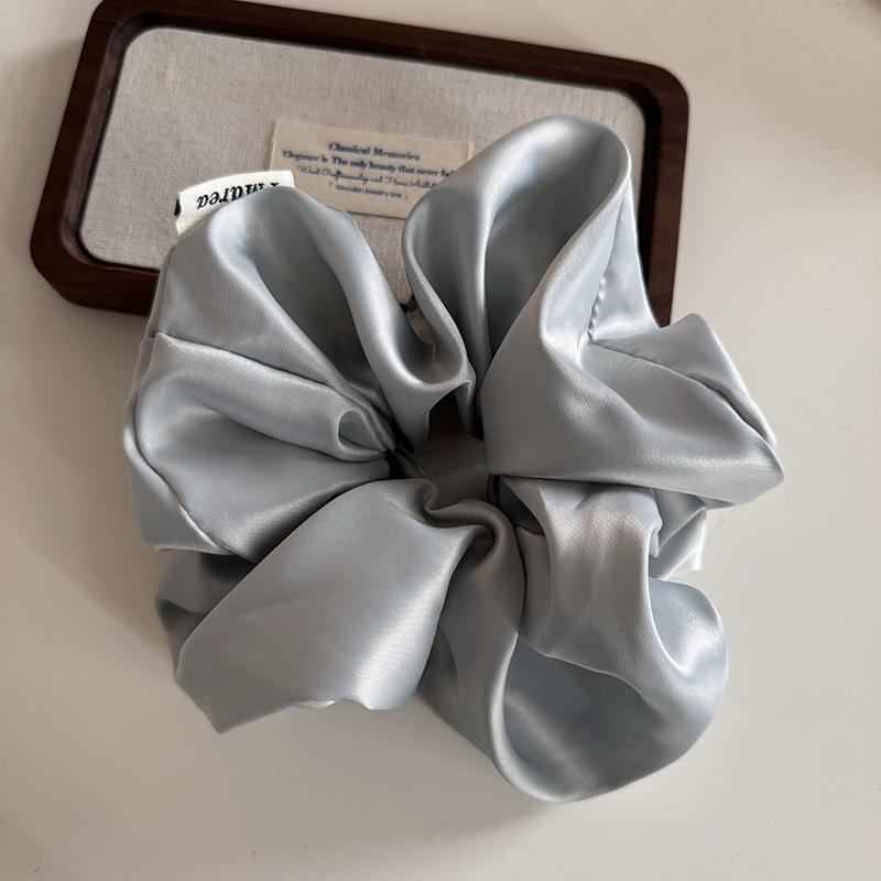 

Большие резинки для волос из атласной ткани однотонные резинки для волос эластичные резинки для волос держатель для хвоста элегантные женские аксессуары для волос