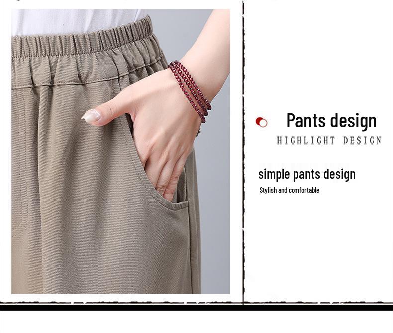 Women's Casual Spring 2025 Fashionable Two-Piece Set - Age-Reducing Outfit for Moms