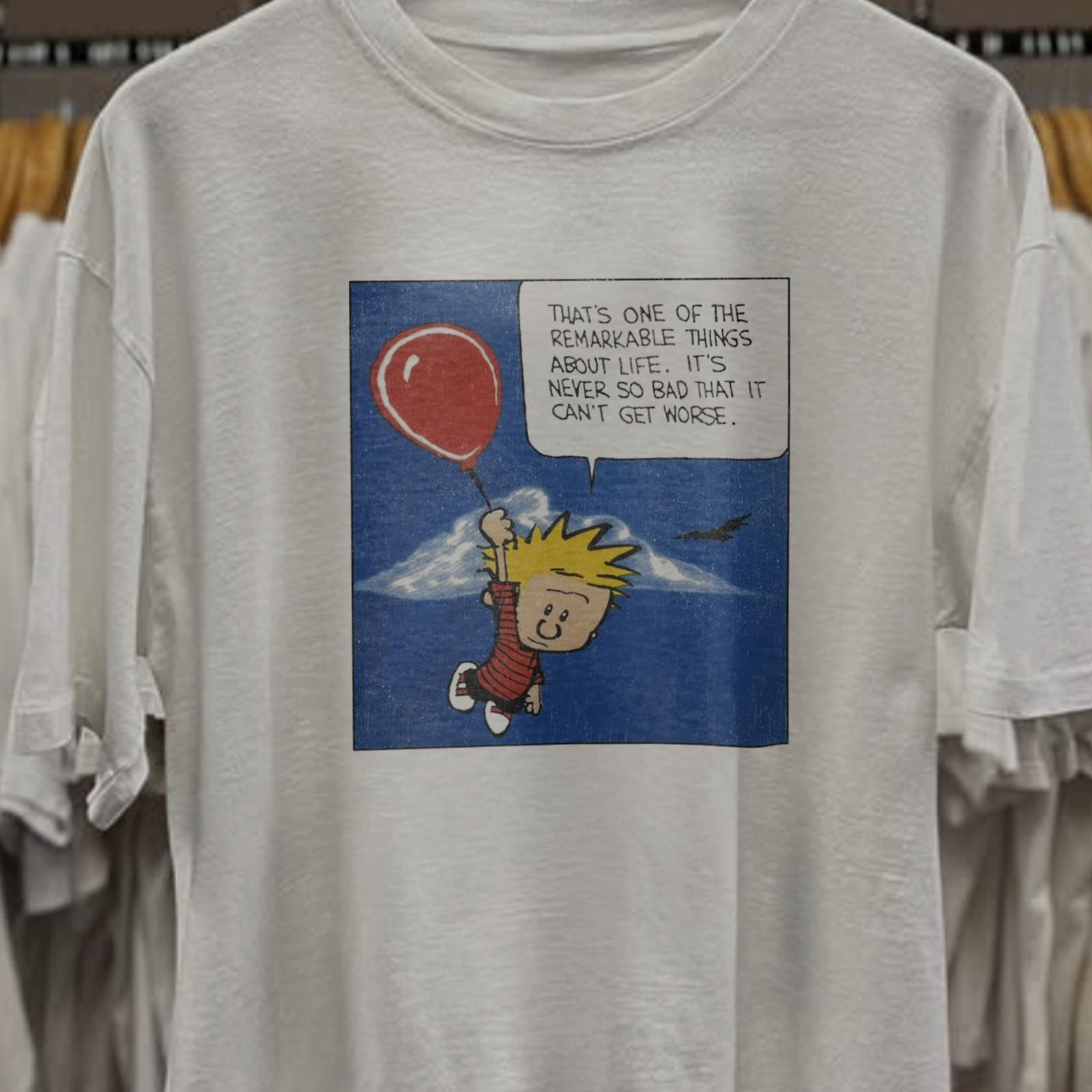 Calvin And Hobbes Life Промо-футболка Белая XXL 2XL