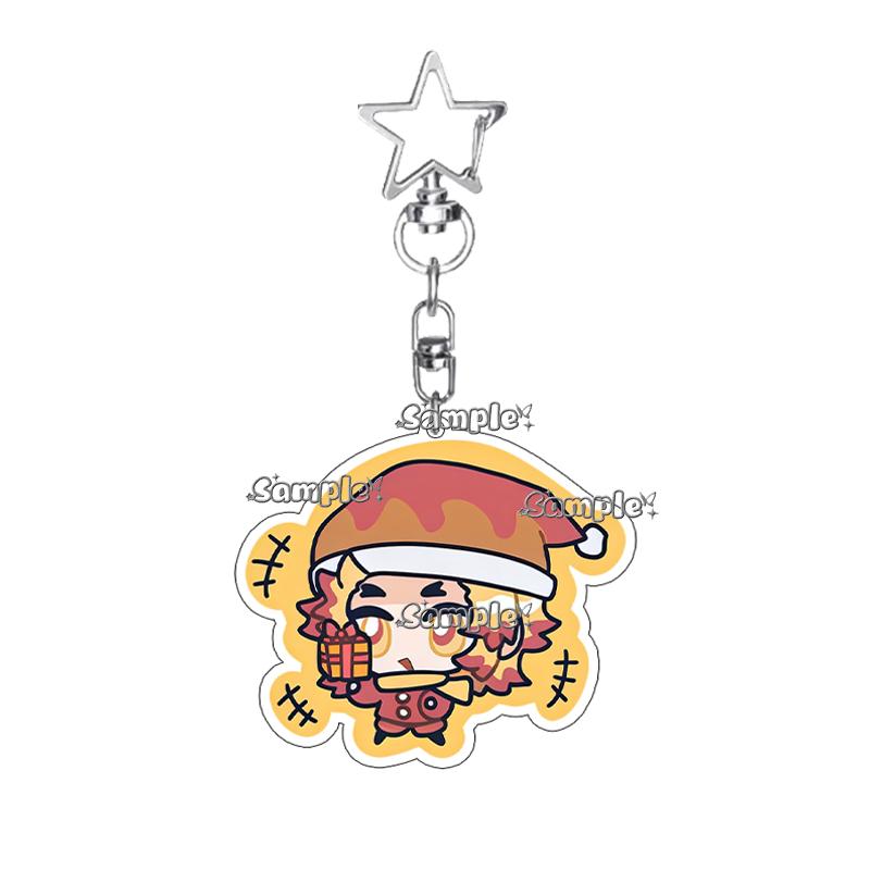 Double-sided Printing Anime Kochou Shinobu Tomioka Giyuu Tanjiro Kamado Nezuko Keychain Acrylic Pendant Charm Fans Gifts Jewelry