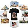 Anime Style Crying Character Print Casual Top Trendy Loose Fit Unisex Daily Wear Shirt Pure Cotton T-shirt