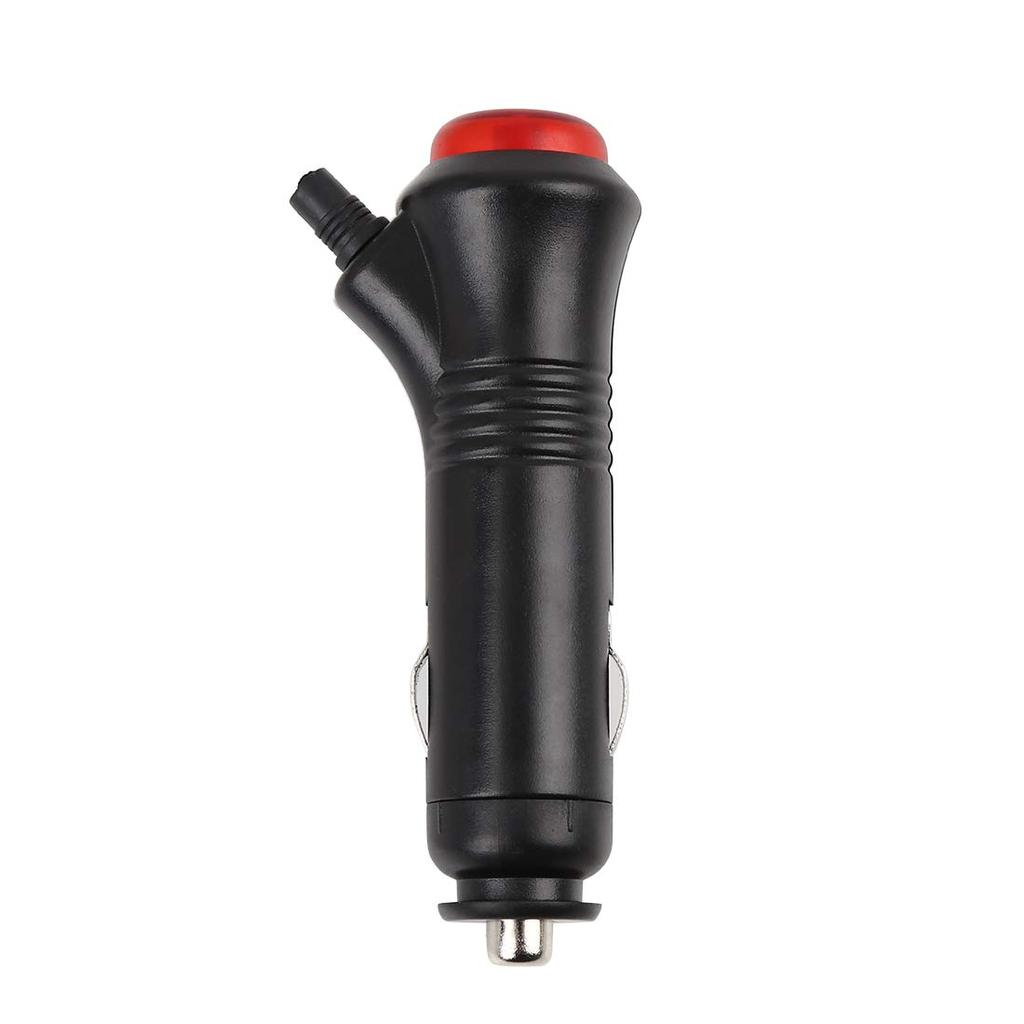 Uxcell Waterproof Lighter Plug for Lighter Power Socket Plug DC with LED Pack of 2 Car, Motorcycle, Boat, Fuse, Switch, Connector, 12V/24V Indicator,