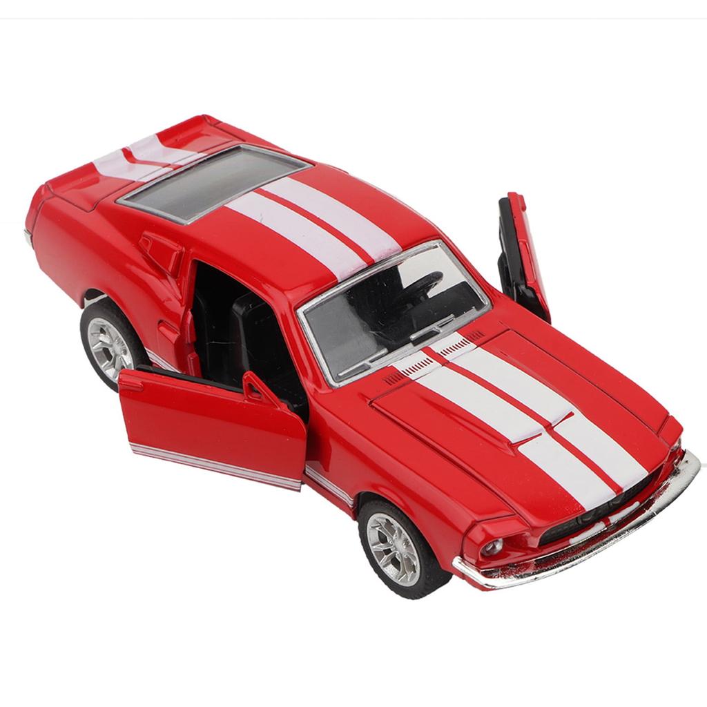 1/32 Scale Toy Car Model for Ford Mustang Vintage Alloy Diecast Car Model Classic Pull Back Car Replica for Kids Gift