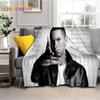 Rapper Eminem Tupac 2pac Hip-Hop Music Rap God Blanket,Soft Throw Blanket for Home Bedroom Bed Sofa Picnic Travel Cover Gift