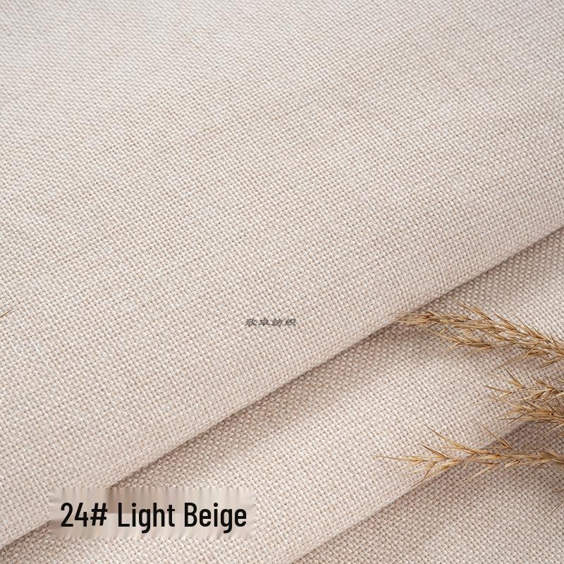 Coarse Plain Linen Fabric: Soft Upholstery, Car Seat, Chair Cushion, Tablecloth, Imitation Linen Cover