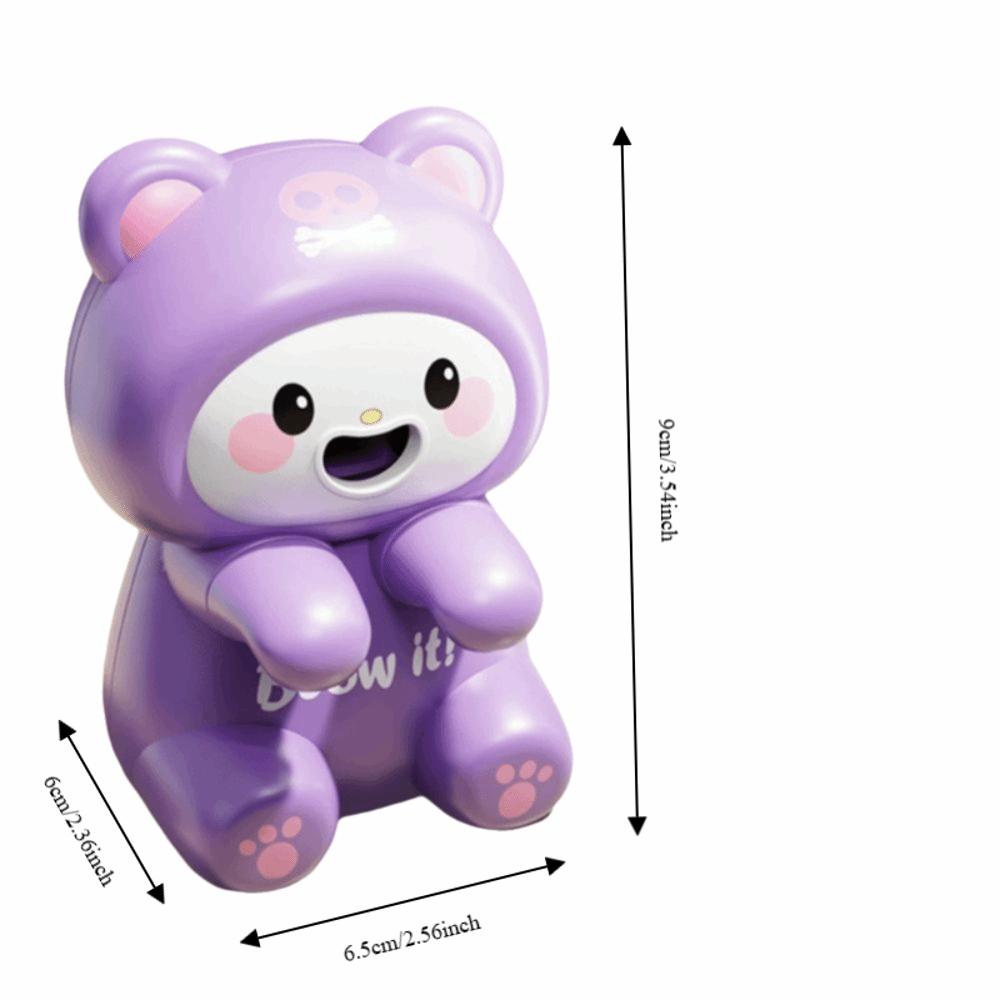 Air-Blowing Attachmen Food Cooling Fan Cute Cartoon Design Mini Clip on Fan Travel Use