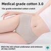 Female Spring and Autumn New Class A Medical Grade Pure Cotton Antibacterial Crotch High Waist Belly Tuck Briefs