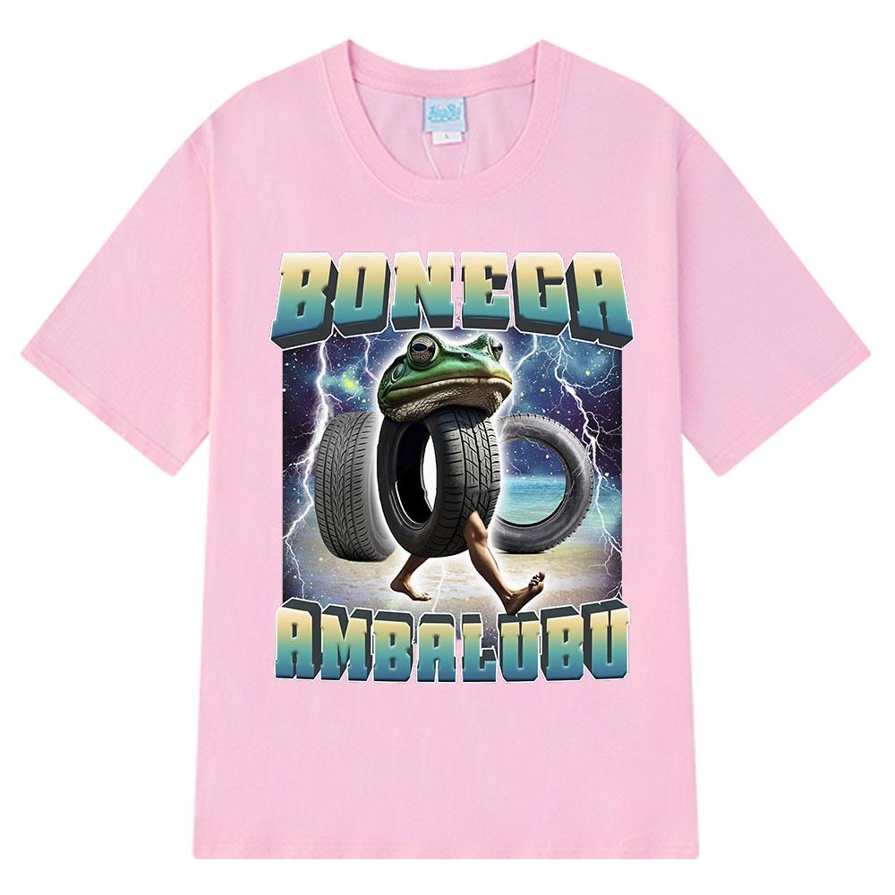 Boneca Ambalabu Italian Brainrot Funny Frog Meme Tshirt Unisex Unisex Hip Hop Fashion Clothing Tshirts Cotton T Shirt Streetwear