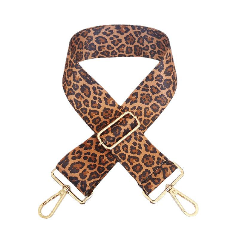 Colorful Leopard Print Adjustable Shoulder Strap - 5CM Wide, Single Shoulder, Crossbody.