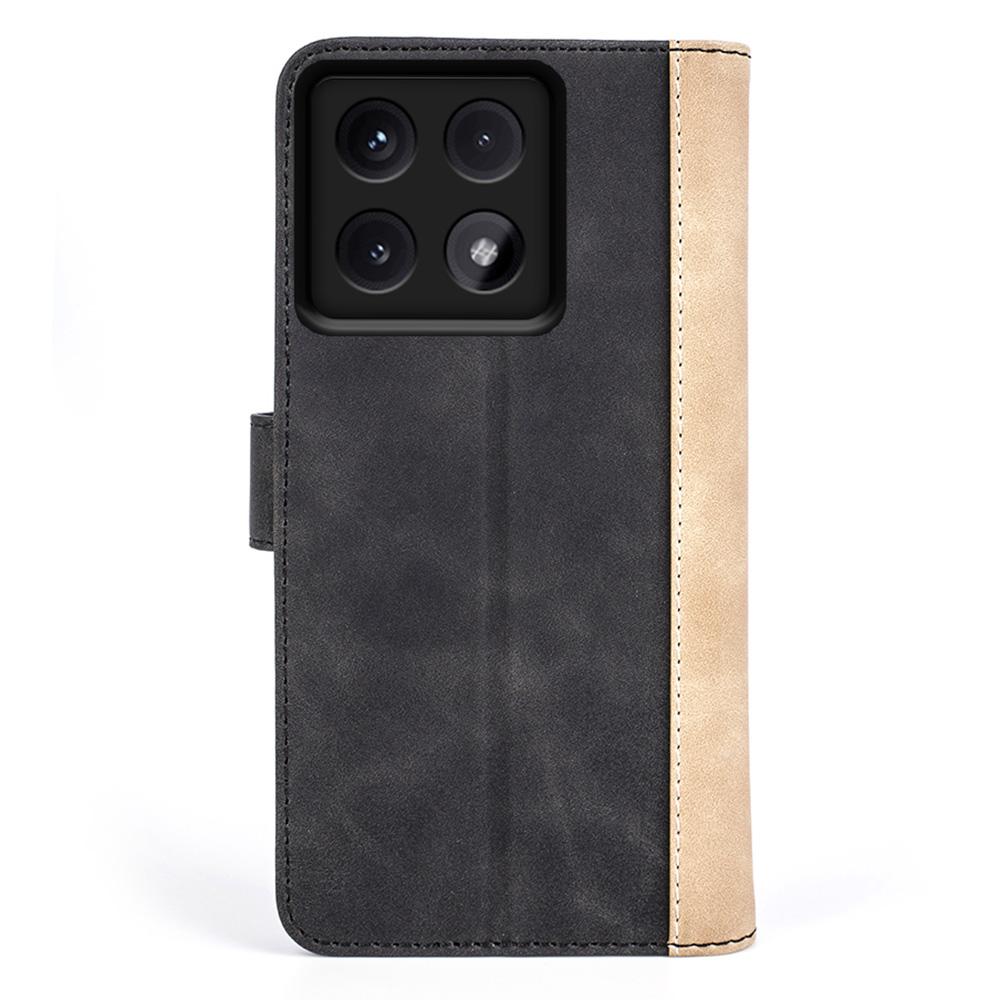 For Xiaomi 14T Pro Wallet Case Leather Phone Cover Splicing Color