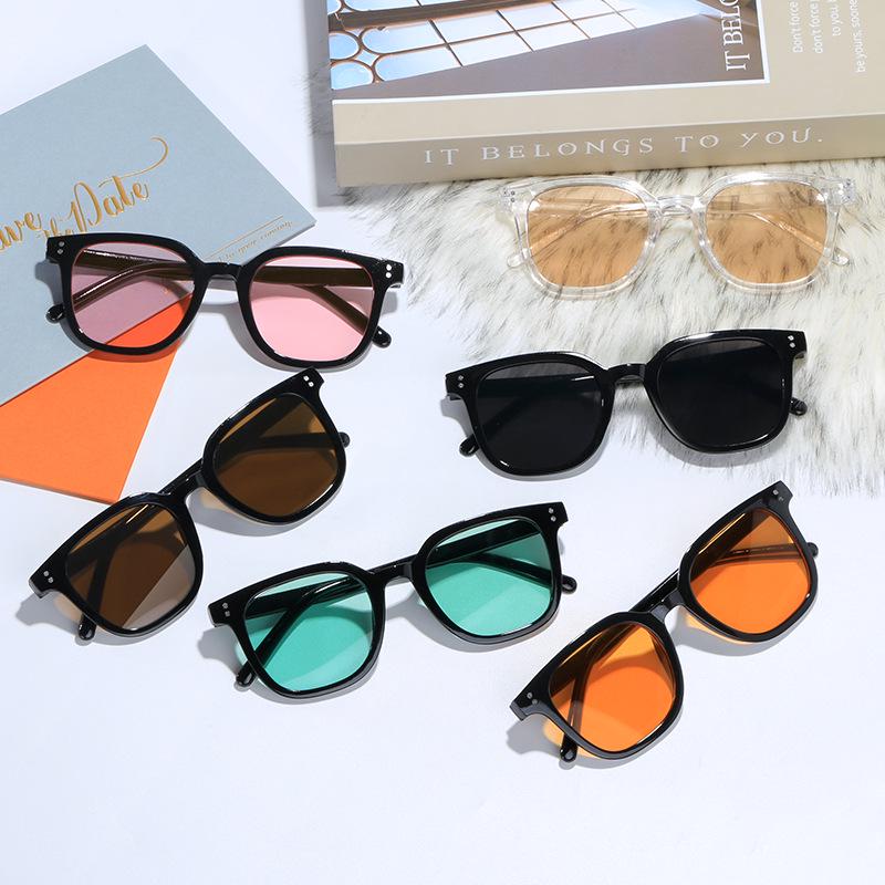2024 Trendy Yellow Retro Square Sunglasses - Unisex Celebrity Style