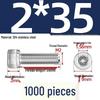 304 Stainless Steel Hex Socket Head Cap Screws, M2-M10, Extended Length