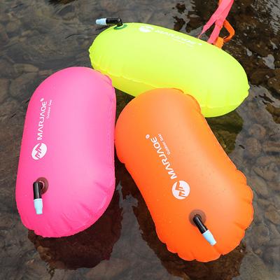 Boya de natación de Pvc, bolsa de remolque de seguridad con aire seco, flotador inflable, bolsa de deriva de señal, 1 ud.