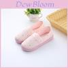 Pregnancy Slippers For Women With Nonslip Tpr Sole And Daisy Rabbit Peach Print Design For Indoor Comfort