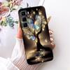 For Infinix Hot 50 Pro+ 50Pro 4G Cute Flower Butterfly Cat Case For Infinix Hot50 Pro Plus 4G Black Silicone Soft Phone Cases