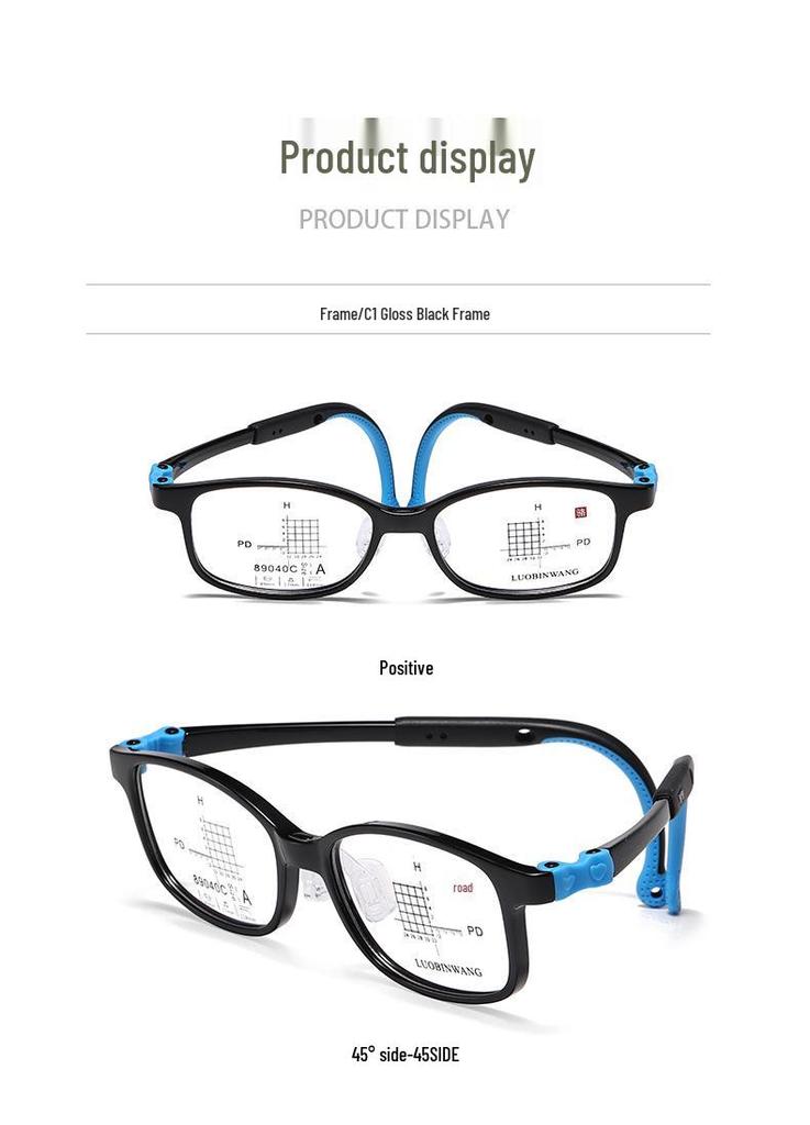Children's Lightweight Silicone TR Eyeglass Frames for Myopia Control