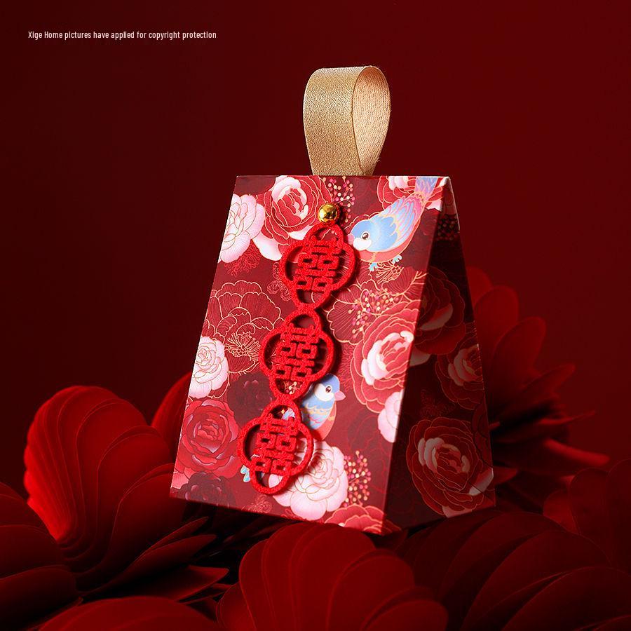 2025 Elegant Wedding Favor Candy Boxes: High-End Handheld Gift Bags