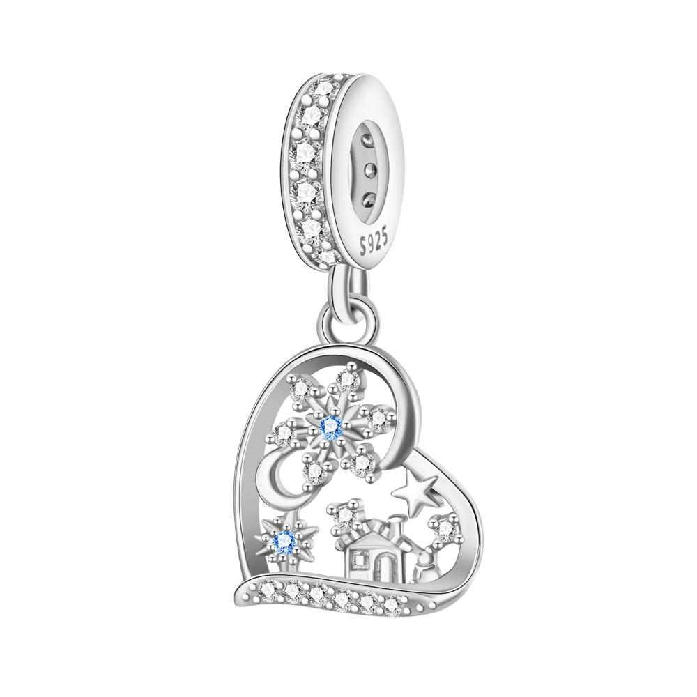 Copper Green Christmas Tree Pendant Christmas Party Beads Original Pendants Bracelet Charm Jewelry Party Diy Gifts