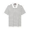 SEVEN Men's Seamless Striped Short-Sleeve Polo Shirt