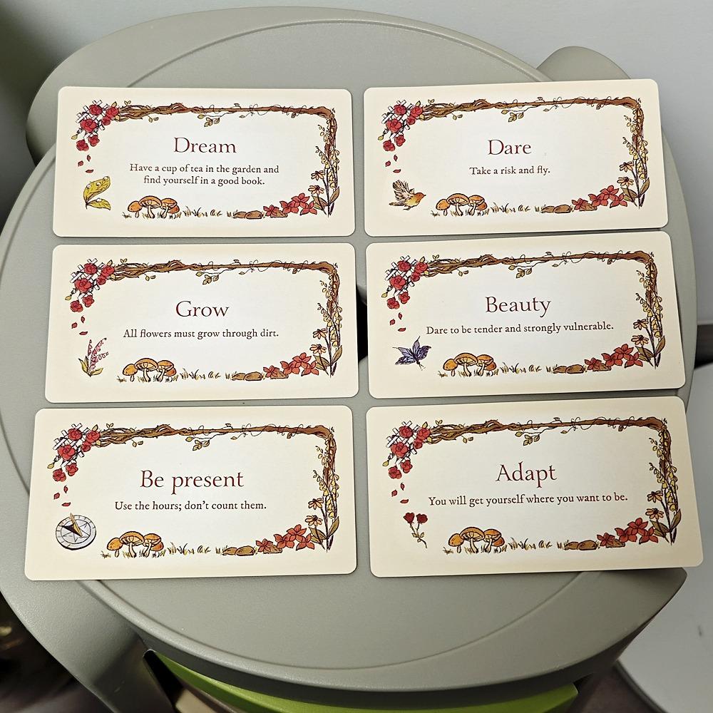 10,5*6cm Secret Garden 40 Cartões Encantadores Contém Pequenos Sinais e Encorajamento Imbuídos com Magia do Jardim