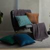 Dutch Velvet Striped Pleated Pillow Cushion Office Lumbar Support Waist Support Simple Solid Color Cushion