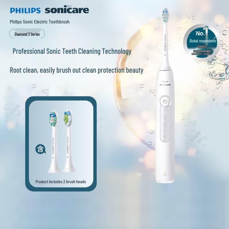 Philips Sonic Electric Toothbrush, DiamondClean 3 Series CN plug (adapter included)