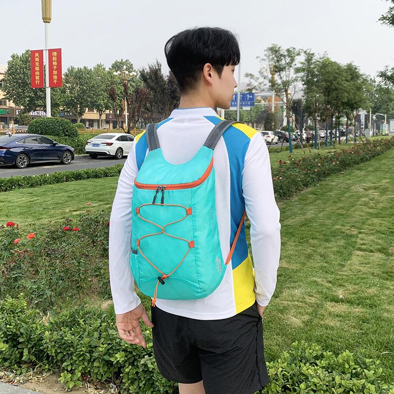 Multifunctional Lightweight Outdoor Folding Backpack Large Capacity Water-Repellent Nylon Sports Bag For Camping Hiking Travel