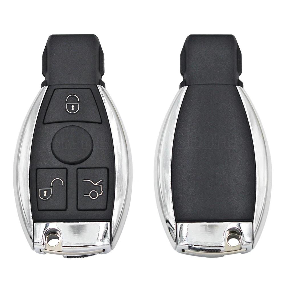 Modified 3/4 Button Smart Key Shell for Mercedes Benz W211 A C E G S R SL ML GML CL GL CLS CLA CLK SLK GLK with Battery Holder TB7