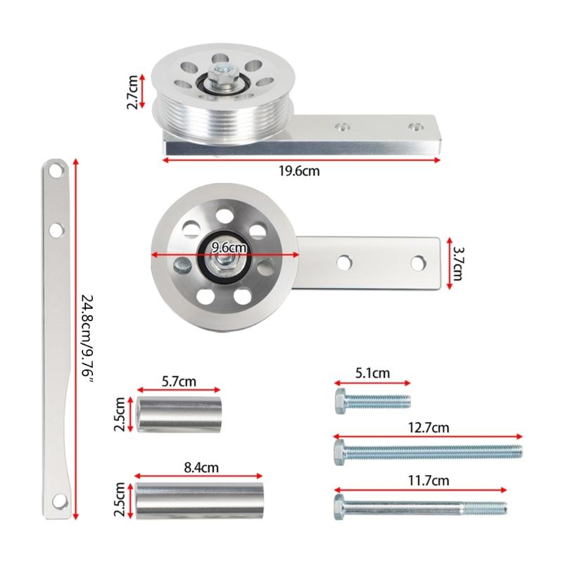 Car OffRoad Races Air Pumps Kit SmogPump Pulley Kit For 1985-1991 C4 L98 Aluminum Replacement