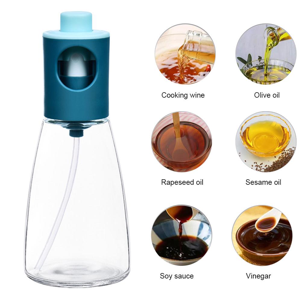 Oil Sprayer for Cooking 180ml Versatile Glass Oil Dispenser Oil Mister Oil Bottle for Baking Roasting Grilling