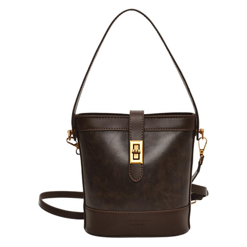 Autumn and Winter Retro Tote Bag Women's 2025 New High-end Handbag Versatile Niche Design Single Shoulder Oblique Span Bag