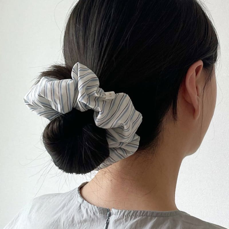 

рубашка в полоску с веслом резинка для волос 3 цвета Blue