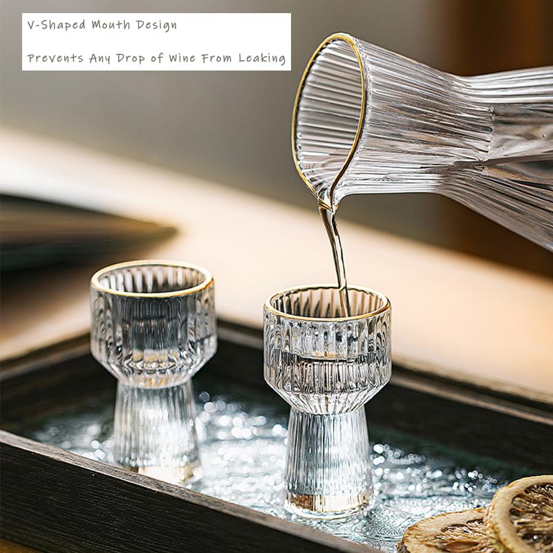 6oz Creative Shot Glass Set, Light Luxury Liquor Dispenser, Ideal For Party, Home Bar, Outdoor Camping, Unique Drinkware