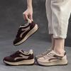 Johnature Genuine Leather Sneakers Plush Warm Cotton Shoes Retro Versatile Casual Women's Shoes