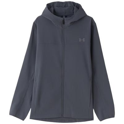 Men's Running Jackets Men's Gray Hooded (Non-detachable) Moderate