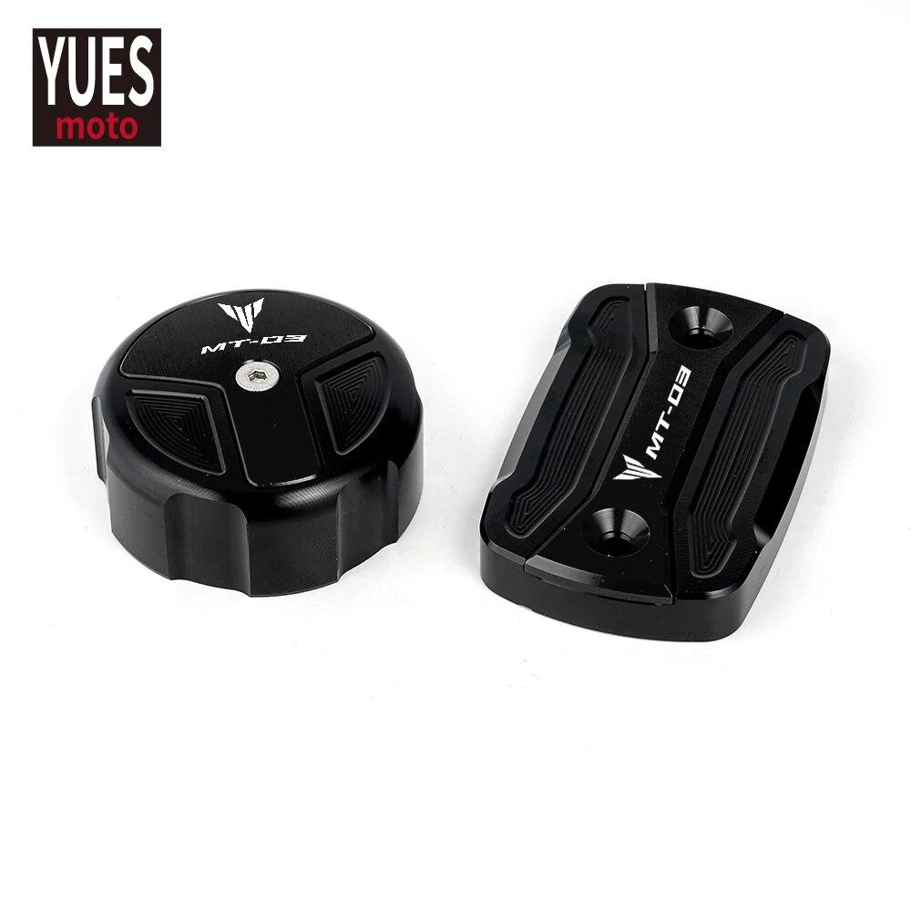 Motorcycle Accessories Front Rear Brake Fluid Reservoir Cap Cover For YAMAHA MT03 MT-03 Mt03 2015-   2018 2017 2016