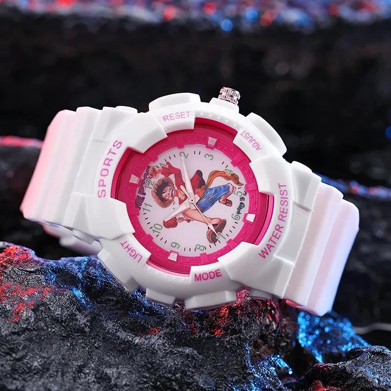 Kinder Elektronische Uhr Anime Figur Ruffy Student Wasserdicht Armbanduhr Junge Mädchen Sport Quarz Uhr Kinder Geschenk