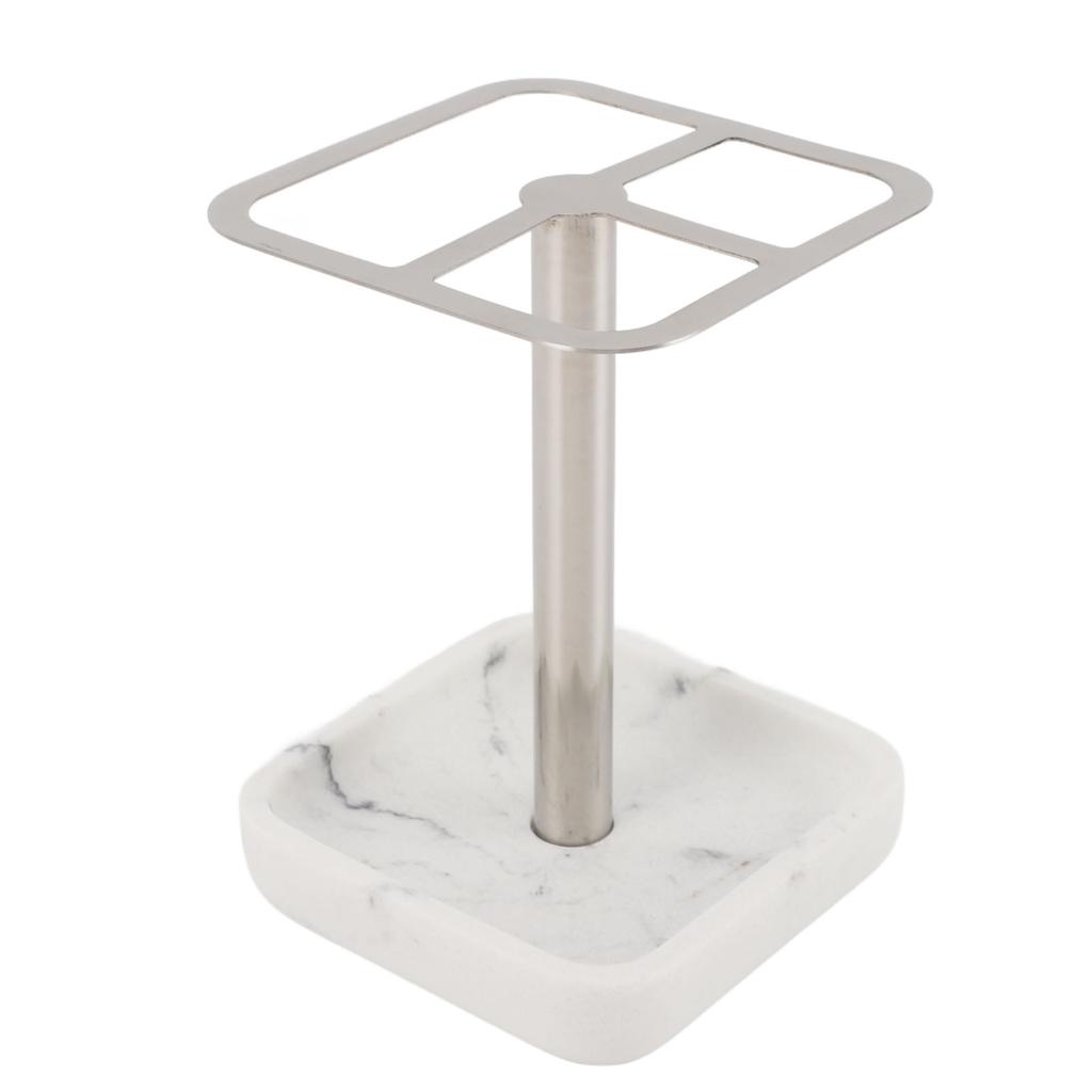 Stojak na szczoteczkę do zębów, odporny na rdzę, wykonany ze stali nierdzewnej 304, do przechowywania pasty do zębów, 3 gniazda, oszczędność miejsca