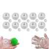 10pcs Empty Stress Ball DIY Kit, Blank Skins Pressure Balls Skin DIY Kit with Empty Skin Base, Vacuum Squish Stress Balls Squeezing Ball Making Kits